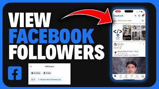 How to View Followers on Facebook  EASY GUIDE [upl. by Natsyrk]