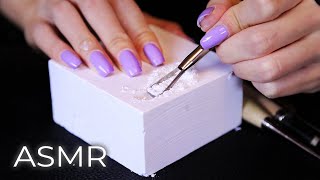 ASMR Satisfying Gym Chalk Crushing Carving Sounds for Sleep No Talking [upl. by Annayoj]