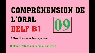 DELF B1  Compréhension de loral no 9 [upl. by Henderson213]