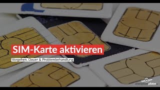 Neue SIMKarte aktivieren  wie lange dauert das [upl. by Dawes]