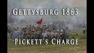 Civil War 1863  Gettysburg Picketts Charge [upl. by Orton]