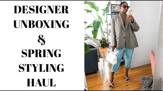 DESIGNER UNBOXING amp SPRING TRY ON HAUL  MONROE STEELE [upl. by Allene]