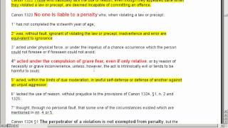 Canon Law Penal Code and penalties [upl. by Allebasi]