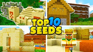 TOP 10 BEST SEEDS for MINECRAFT 1165 Minecraft Java Edition Seeds [upl. by Lleumas]