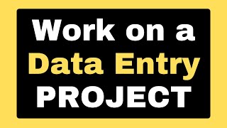 How to Work on a Data Entry Project  Full Details of a Work [upl. by Laura]