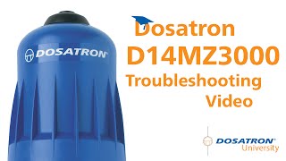 Dosatron D14MZ3000  14 GPM Injector  Troubleshooting Video [upl. by Knuth]