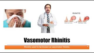 Vasomotor Rhinitis  Causes Diagnosis Symptoms Treatment Prognosis [upl. by Llig]