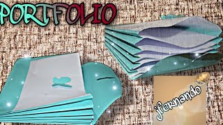 HOW TO MAKE A PORTFOLIO AT HOME  DIY [upl. by Dub]