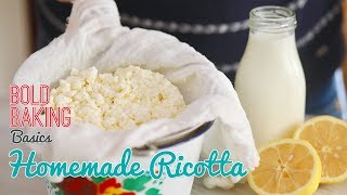 How to Make the BEST Homemade Ricotta Cheese Recipe [upl. by Ellebyam]