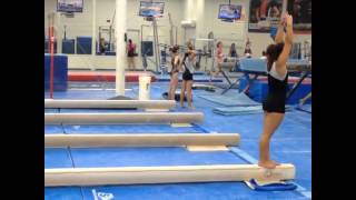 Katelyn Ohashi  Twist on beam  September 2014 [upl. by Ardnasela165]