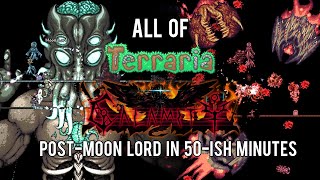 All of Terraria Calamity Mod PostMoon Lord in 50ish Minutes 33 [upl. by Ellezig38]