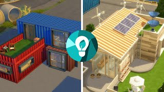 Green vs Industrial House in The Sims 4 Eco Lifestyle [upl. by Sasnett]