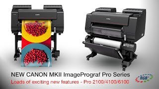 Canon ImagePrograf Pro 2100 4100 and 6100 [upl. by Ardnuhs521]