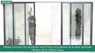 Sådan justerer du din VELFAC skydedør med 70mm bundkarm [upl. by Sethrida858]