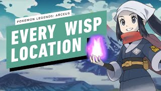 Pokemon Legends Arceus  Every Wisp Location [upl. by Sokcin106]