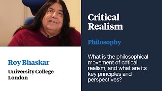 Critical Realism  Roy Bhaskar [upl. by Htezzil]