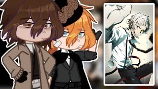 Bungou Stray Dogs React To Atsushi  BSD  Gacha Club [upl. by Ylellan]