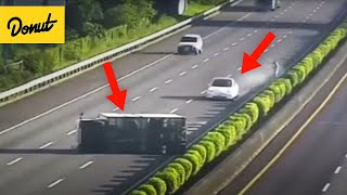 Why This SelfDriving Tesla Car Hit That Truck  Bumper 2 Bumper  Donut Media [upl. by Hayifas]