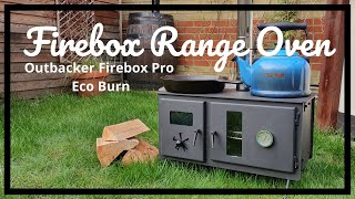 Outbacker® Firebox Pro Eco Burn Range Oven Stove  Unboxing [upl. by Neryt]