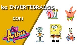 Los animales INVERTEBRADOS para niños primaria con Bob Esponja [upl. by Ainet]