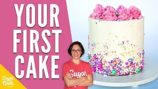 How to Decorate Your First Cake [upl. by Katey]