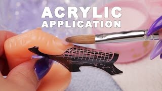 DIY Nail Workshop  Acrylic Application [upl. by Oriel]