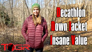 Decathlon Forclaz Trek 100 Down Jacket – Agenda Free Review [upl. by Etnuahc311]