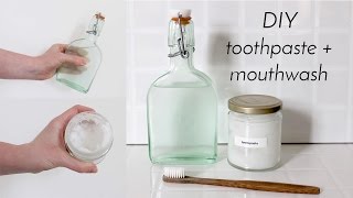 TOOTHPASTE amp MOUTHWASH  Zero Waste Recipes [upl. by Rosemare]