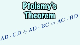 How to Prove Ptolemys Theorem for Cyclic Quadrilaterals [upl. by Hollister150]