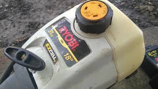 How to change fuel line on Ryobi 790r weed wacker [upl. by Mcgray]