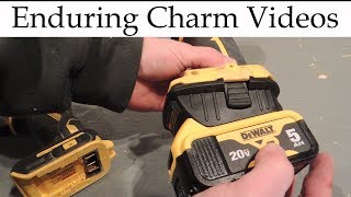 Review 20 To 18 Volt battery Adapter For Dewalt Tools [upl. by Anikahs379]