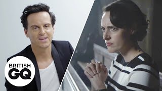 Andrew Scott relives Fleabag’s kneel scene  Action Replay  British GQ [upl. by Timi]