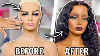 😭 YOU See THIS Extra AF Mannequin Makeup TRANSFORMATION  CALMING Stress Relieving Makeup Tutorial [upl. by Peggi711]