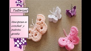 FACILÍSIMO Mariposa a crochet y patrón gratis [upl. by Rubi655]