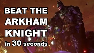 How to BEAT the Arkham Knight Cloudburst Tank in 30 Seconds  Boss Battle [upl. by Andree]