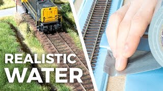 Realistic water made with tape and varnish  model scenery tutorial 4 [upl. by Cherye]