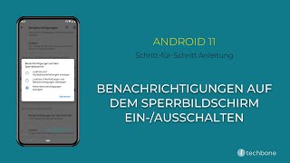 Benachrichtigungen auf dem Sperrbildschirm einausschalten Android 11 [upl. by Nylear]