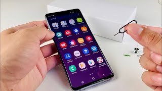 Samsung Galaxy S10 How To Insert  Remove Sim Card [upl. by Feliks]