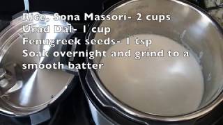 Instant Pot Dosa Batter Fermentation [upl. by Monika]