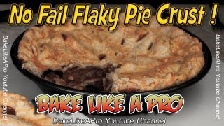 No Fail Flaky Pie Crust Recipe  Easy [upl. by Leirbma]