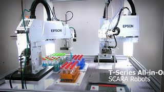 Epson TSeries SCARA Robots  Pick amp Place Demo [upl. by Ayala]