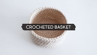 DIY Crocheted Basket [upl. by Ertnod]