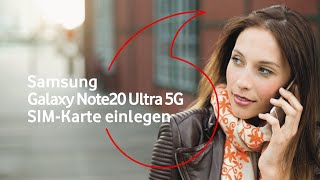 Samsung Galaxy Note20 Ultra 5G SIMKarte einlegen und eSIM aktivieren [upl. by Sosthina]