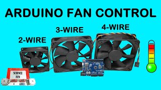 Arduino Fan Control  2Wire 3Wire and 4Wire CPU Fan Speed Control and Measurement [upl. by Llerret]