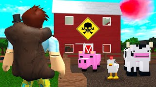 I Found A BLOXBURG FARM They Were Poisoning Food Roblox [upl. by Ailekat]