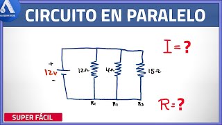 🔴Circuito en Paralelo  INTENSIDAD DE CORRIENTE y RESISTENCIA Super fácil [upl. by Aicylla]