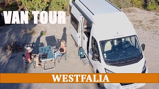 PRÉSENTATION de notre FOURGON AMÉNAGÉ  VAN TOUR WESTFALIA Colombus 540 [upl. by Euqinad617]