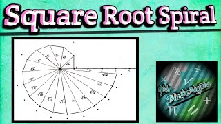 How to draw square root spiral [upl. by Ardnassela]