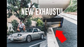 BEST 240sx EXHAUST APEXi Catback Install [upl. by Rex]