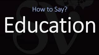 How to Pronounce Education CORRECTLY Meaning amp Pronunciation [upl. by Susann]